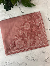 Cutwork Semi tussar saree MTSS674 NudePeach