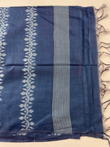 Bhagalpuri Semi tussar saree with contrast pallu and blouse MS899