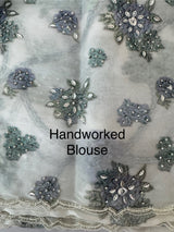 Handworked chiffon Organza saree MCS4534
