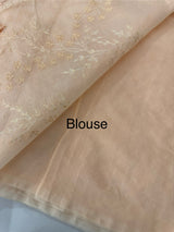 Netkota embriodery saree MSH263(1) Peach