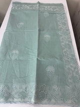 Mul chanderi saree with applique borders MSH111