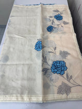 Silky kota applique work saree MSK899