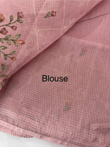 Silky kota embroidery saree MSK4333 Onion