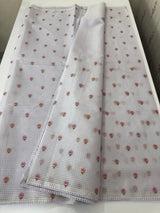 Moonga Kota checks saree with embroidery MSH244 Lavender