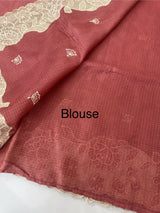 Silky kota saree with applique borders MS9831
