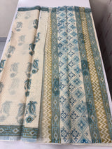 Glass Kota saree with Ajrakh prints MMK121