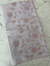Moonga Kota checks saree with applique work MMC457 Lavender