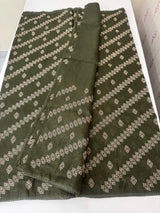 Silky kota saree with embriodery MS14808 - MossGreen