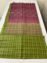 Semi Organza saree with checks - MSD634 (6)