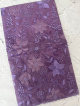 Soft Organza saree with Applique work MSLK478