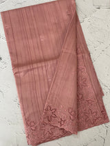 Blended tussar silk saree with cutwork MS1072