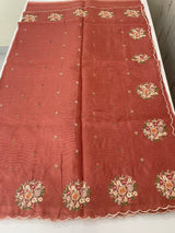 Kota checks saree with embroidery MS7645