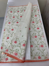 Soft Netkota saree with cross stitch embroidery MSH210(1)