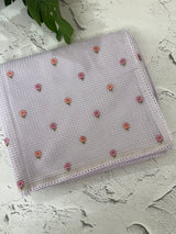 Moonga Kota checks saree with embroidery MSH244 Lavender