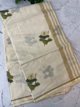 Kerala cotton saree - ‘’Aambal”