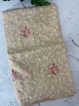 Soft kota checks saree with embroidery - MS7676