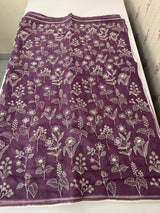 Semi Soft Organza saree with thread work MOS588
