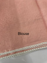 Premium Kota saree with chikankari inspired embroidery MS10303 PastelPeach