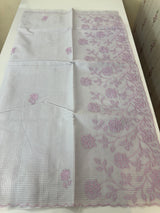 Moonga Kota checks saree with applique work MMC457 Lavender