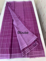 Soft organza saree with thread checks and sequence work MOS867(6)