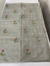 Silky kota embroidery saree MSK4333