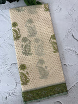 Glass Kota saree with Ajrakh prints MMK121