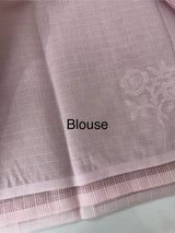 Kota moonga checks embriodery saree MS1494 DustyOnion