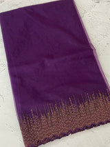 Semi Organza saree with embroidery borders - MSH296
