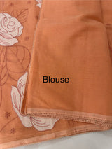 Soft Kota Chanderi saree with applique work MSH223
