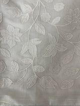Dyeable Chanderi applique work saree MSH173(3) OffWhite