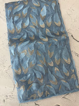 Glass organza saree with thread work- MOS351