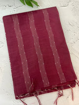 Bhagalpuri Semi tussar saree MS799 Redwine