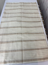 Mul chanderi saree with zari lines- MSH243