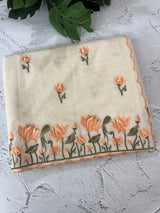Mul chanderi embriodery saree with scalloped borders MSH176 (5)