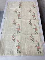 Mul chanderi embriodery saree MSH285