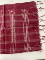 Bhagalpuri Semi tussar saree MS799 Redwine