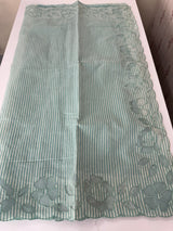 Mul chanderi saree with applique borders MSH111
