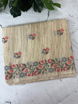 Premium Soft kota silk saree with cross stitch embroidery MSS711 (1)