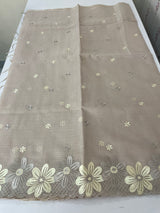Soft Tissue kota embroidery saree MSK4660 DustyMauve