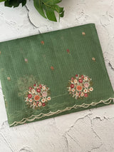 Kota checks saree with embroidery MS7645
