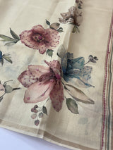 Tissue tussar saree with french knots, sequence and bead work - MS19965 (1)