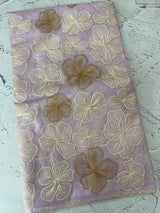 Semi organza saree with thread work - MSH910 Lavender