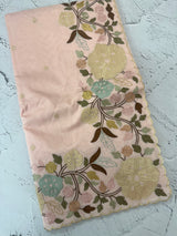 Chanderi cotton saree with embroidery borders - MSH4545 PastelPeach