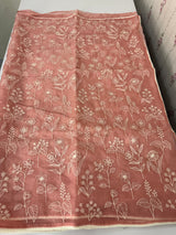 Semi Soft Organza saree with thread work MOS588