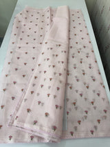 Moonga Kota checks saree with embroidery MSH244 PastelPink