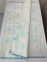 Soft Netkota saree with cross stitch embroidery MSH210