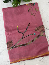 Crush Georgette-Organza saree with kanta embroidery and 3D prints saree MSB3