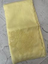 Soft crush Organza saree with beads work MBS679 ButterYellow