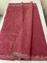 Blended tussar saree with cutwork border- MSHK266