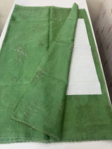 Soft Organza saree with embroidery- MCW680 JadeGreen